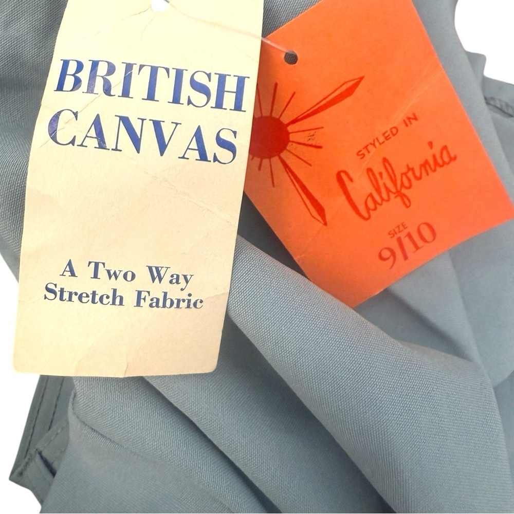 NWT Vintage British Canvas Styled In California Gray Skirt Size 9/10 - Picture 4 of 6